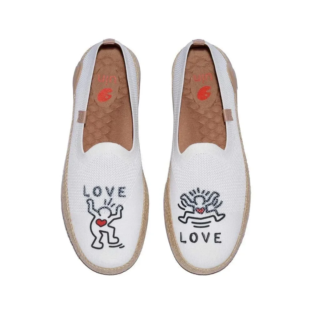 UIN Women's Espadrilles Knitted Casual Shoes Marbella II (True Love 3)